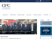 Tablet Screenshot of cpc.cl