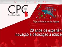 Tablet Screenshot of cpc.com.br
